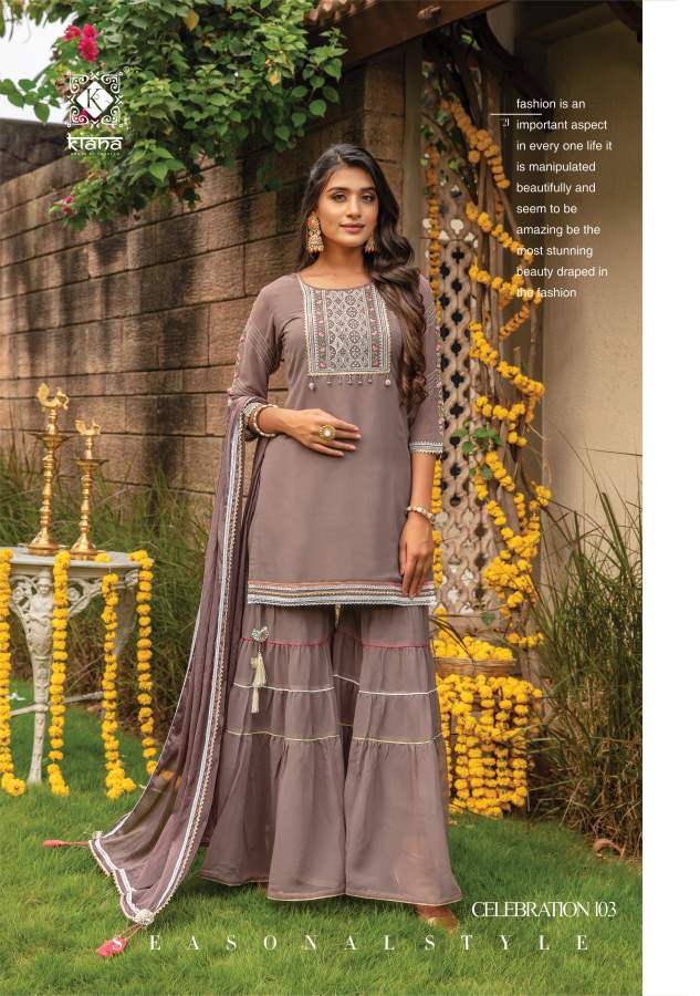 Kiana Celebration Fancy Festive Wear Designer Heavy Ready Made Collection